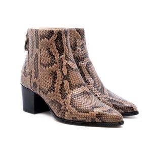 Alexandre Birman Python Ankle Boots